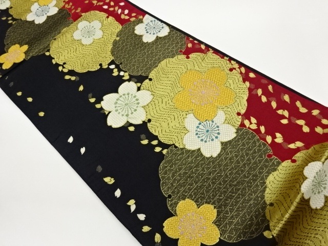 JAPANESE FUKURO OBI / WOVEN SAKURA